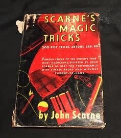 Book USED Scarne's Magic Tricks by John Scarne 8th w/Dust Jacket 1969 G