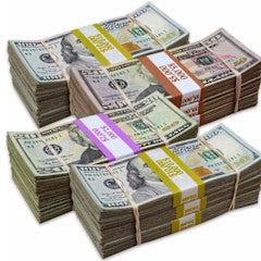 RealAged® Full Print New Series Prop Money - Sold Individually: Choose Denomination