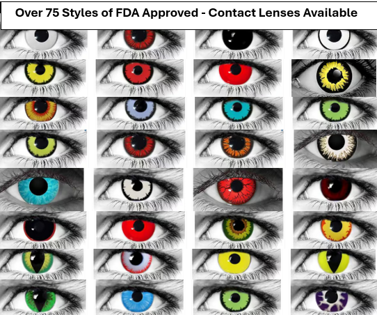Wicked Eyes Contact Lenses Choose Style/Color