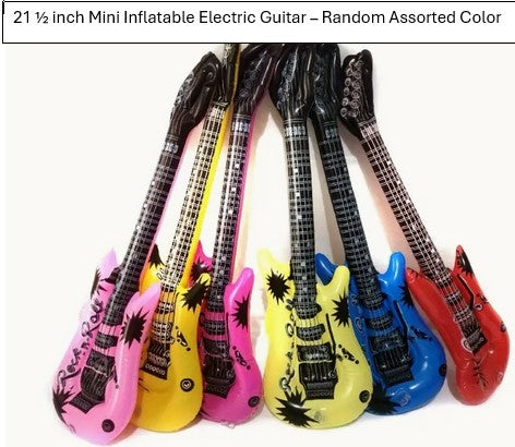 21 1/2 inch Mini Inflatable Electric Guitar Random Assorted Color