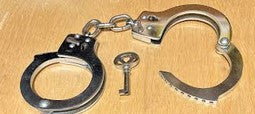 Vintage Star Wheel Handcuffs - One Key