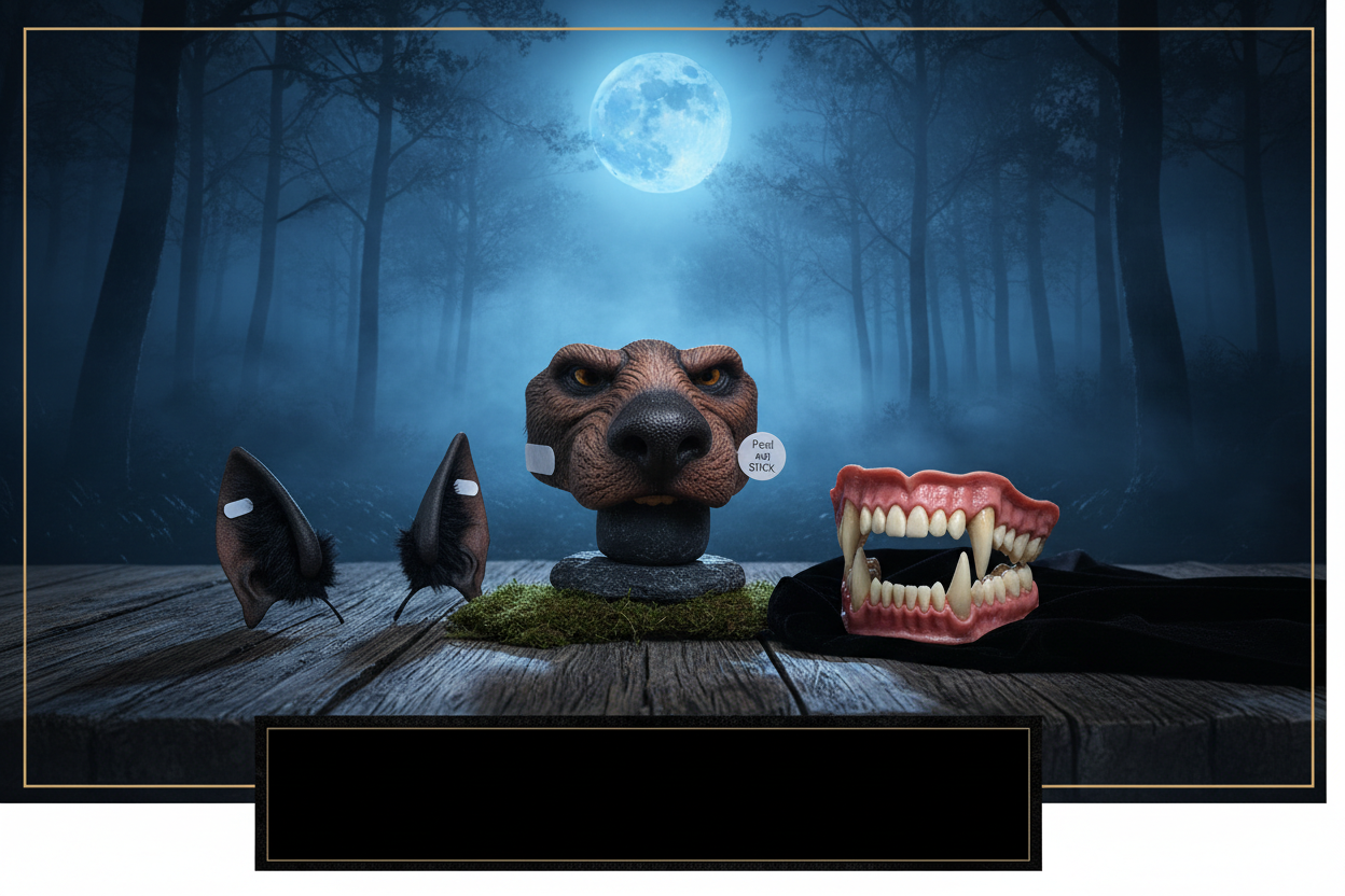 Werewolf Nose/Ears/Fangs Bundle