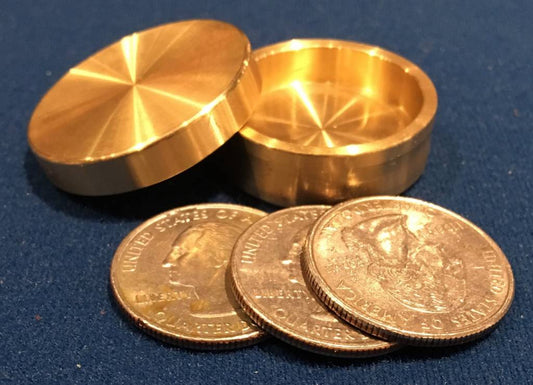 Sleek Okito Box Quarter 3 Coin, Beveled by Ronjo