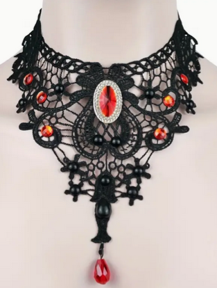 Gothic Lace Necklace