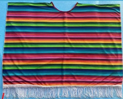 Mexican Poncho Adult One Size 59.04 X 38.58 inches