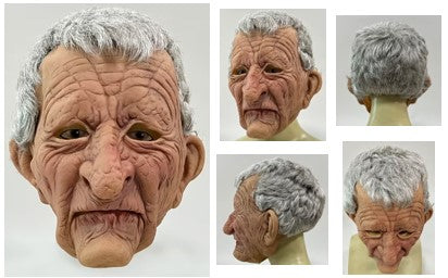Moving Mouth Old Man Mask