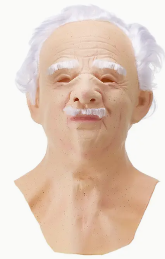 Mask Old Man Full Neck