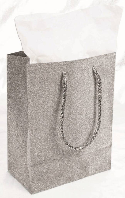 Diamond Gift Bag, Silver