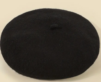 French Beret - Black