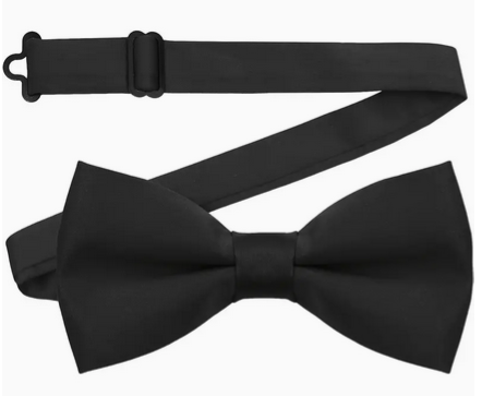 Bow Tie With Band - Black