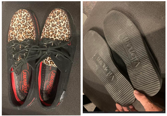 Men's Leopard Top  Black Suede Shoes Size 9 – 9.5 by Sperry Pleasures