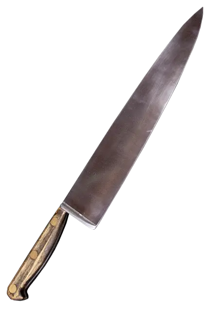 Halloween Michael Myers Butcher Knife Prop Long Plated