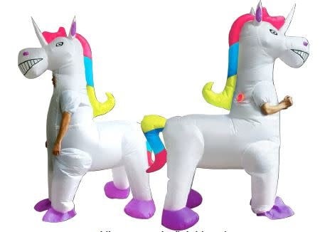 Inflatable Adult Giant Unicorn Costume, Adult Standard