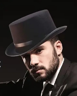 Top Hat Black Felt Adult One Size