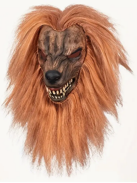 Mask Wolf Latex With Fur